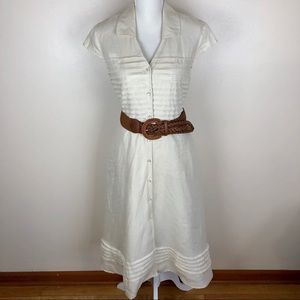 Jones New York Signature Linen A-line Dress Size 6